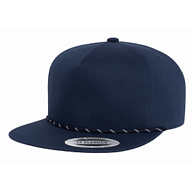 YUPOONG Lightly Structured 5-panel with Braid Cap