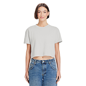 Lane Seven Apparel Womens Garment-Dyed Urban Crop Tee