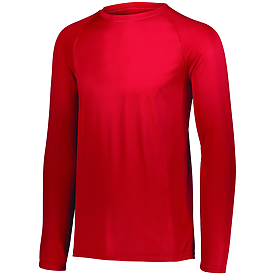 Augusta Sportswear 594 Youth Wicking Mesh Button Front Jersey - Red/ White - M