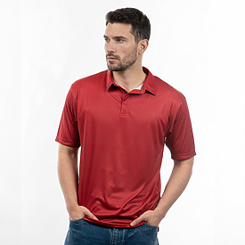 Burnside Mens Printed Burn Golf Polo