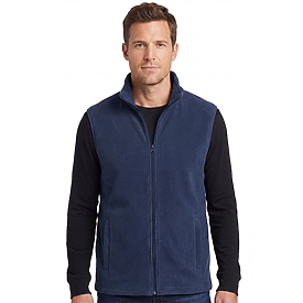 Burnside Mens  Full Zip Arctic Polar Fleece Vest