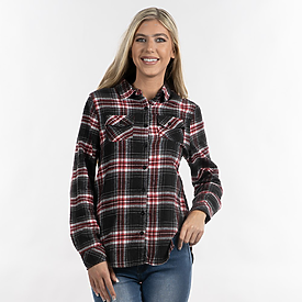Burnside Ladies Plaid Flannel Shirt