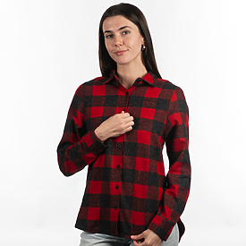 Burnside Ladies  Plaid Flannel Shirt