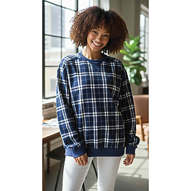 Boxercraft Unisex Flannel Pullover Crew