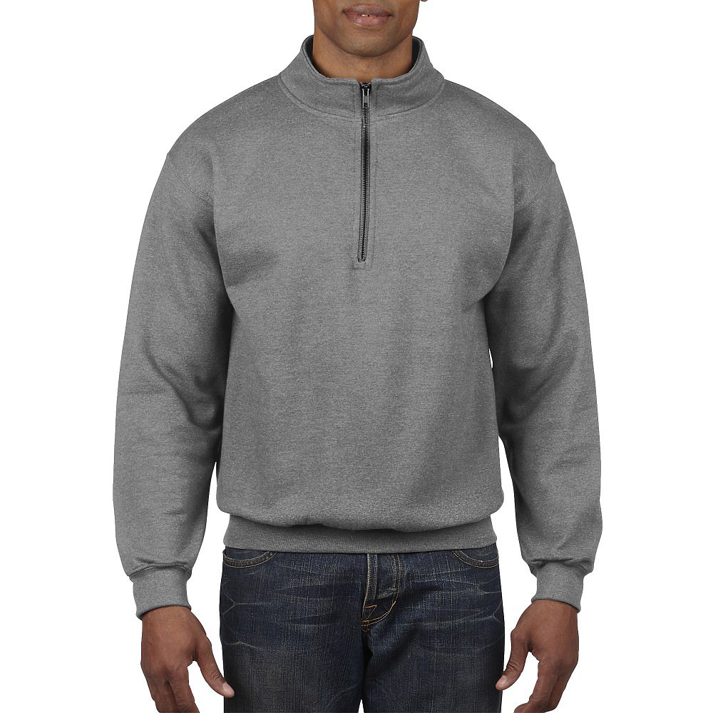 Gildan Adult Cadet Collar Sweatshirt | Carolina-Made