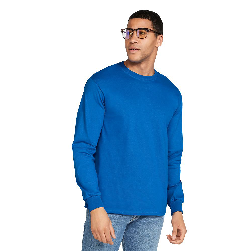 Gildan Ultra Cotton Heavyweight Long Sleeve T-Shirt 100%