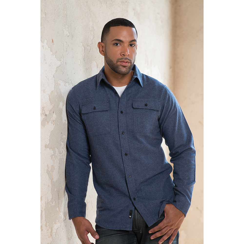 Burnside Mens Solid Flannel Shirt | Carolina-Made