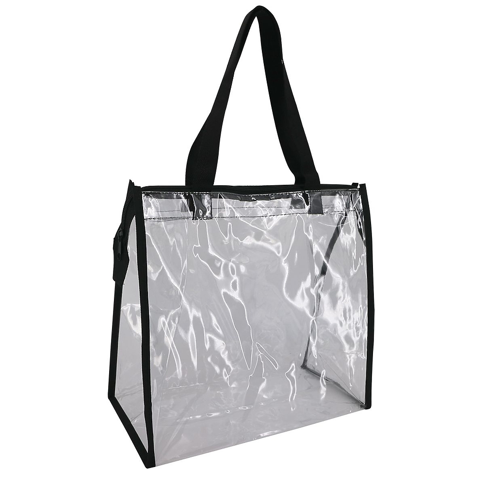 LIBERTY BAGS OAD Clear Zippered Tote w/ Full Gusset | Carolina-Made