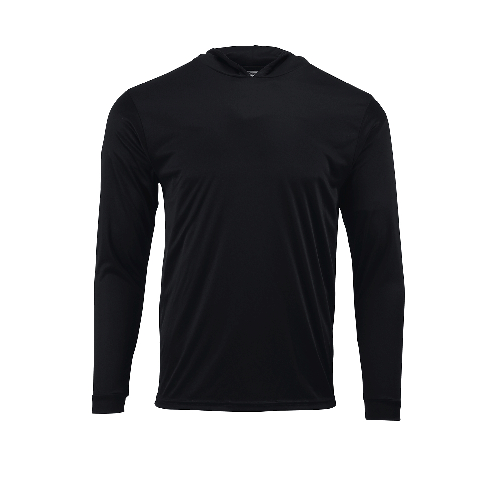 Paragon - Bahama Performance Hooded Long Sleeve T-Shirt - 220 - Black -  Size: 3XL 