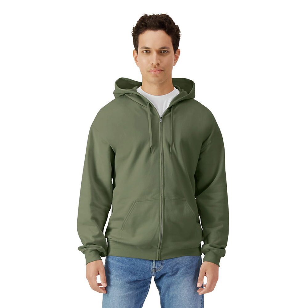 Gildan Softstyle Fleece Full Zip Hooded Sweatshirt