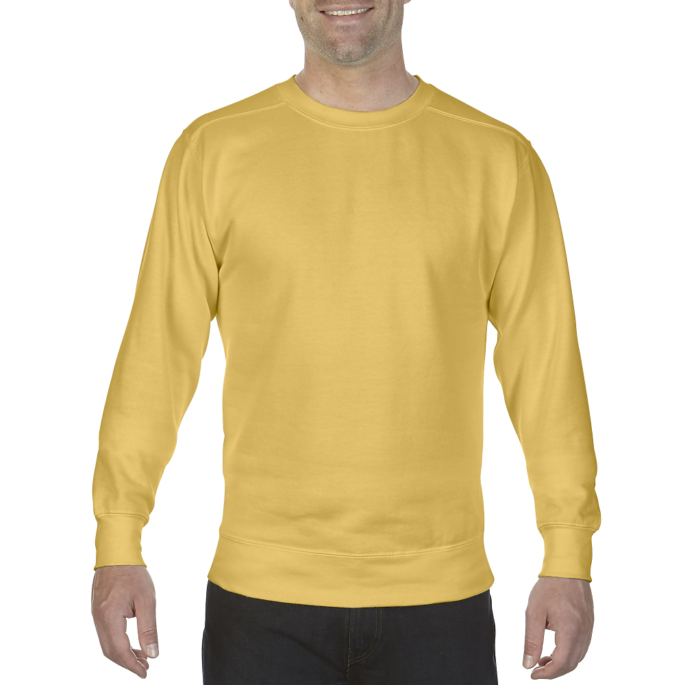 yellow comfort colors crewneck